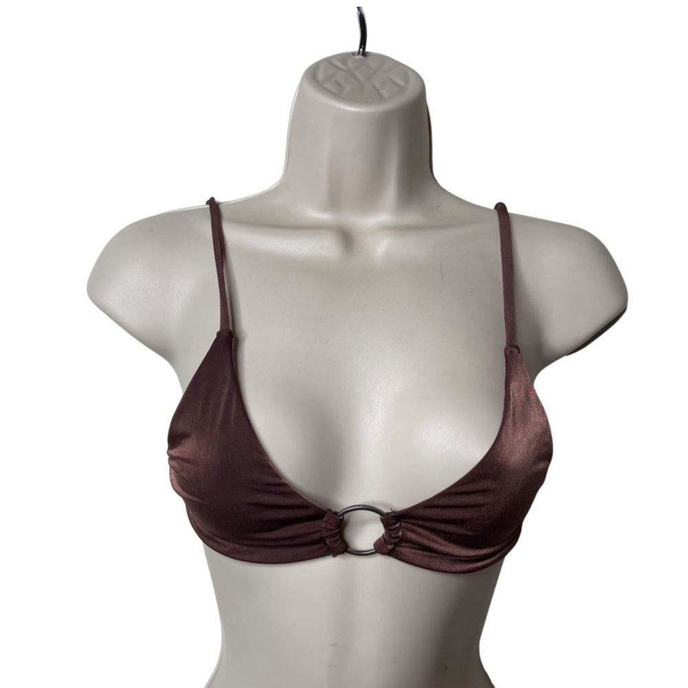 Vicious Young Babe VYB chocolate bikini top sz XS
